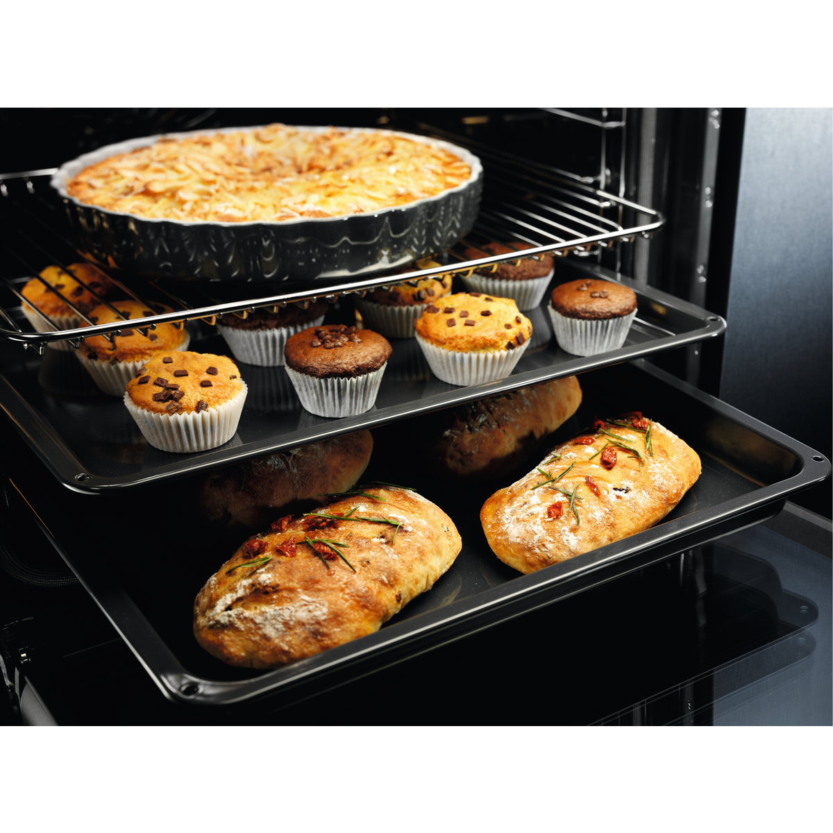 Electrolux - Einbaubacköfen und -herde mit pyrolytischer Selbstreinigung - EOFDP46BK