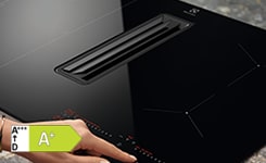 Electrolux Induktionskochfeld mit integriertem Abzug KCC83480I